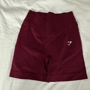 Gymshark Seamless High-Waist Shorts - Burgundy